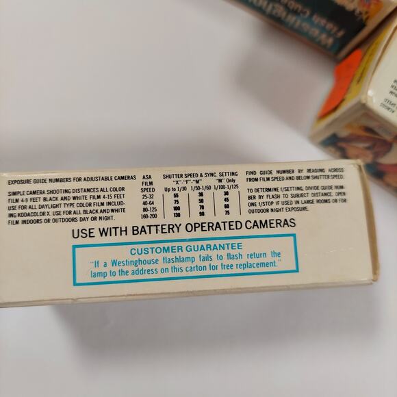 Vintage Flash Cubes Lot Westinghouse 5 Boxes 15 Camera Flashcubes 60 Flashes - Picture 7 of 13